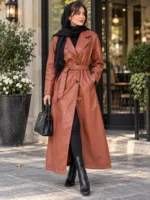پالتو چرم وارداتی 7018 - تصویر 3